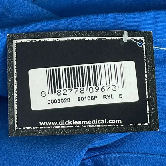 Dickies Pants Men's Sz S/M Petite Scrub Medical Uniform Mid Rise Drawstring Blue - Picture 7 of 8